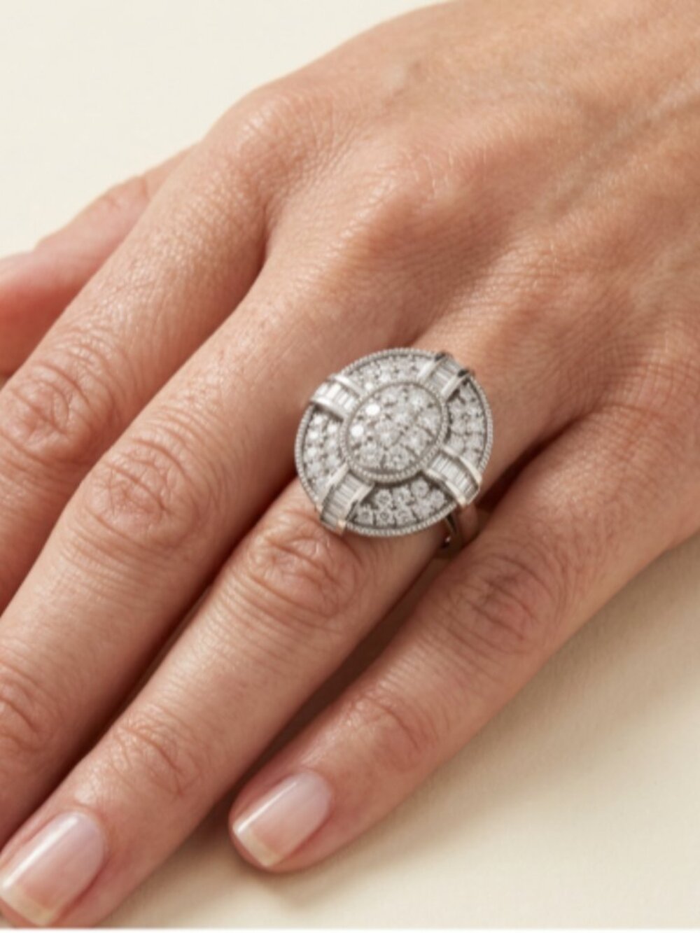 14k Diamond Avant Garde Bridal Registry Wedding Engagement Ring